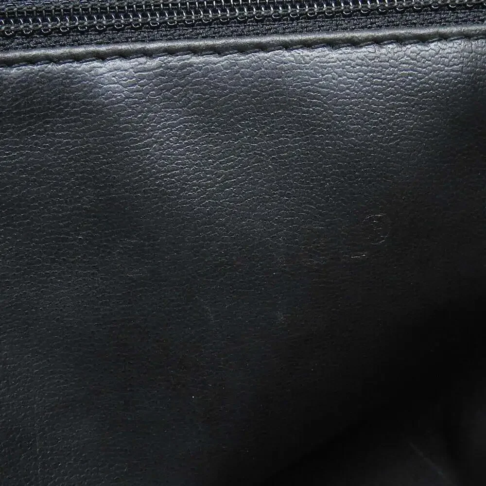 CHANEL Black Lambskin Leather Shoulder Bag